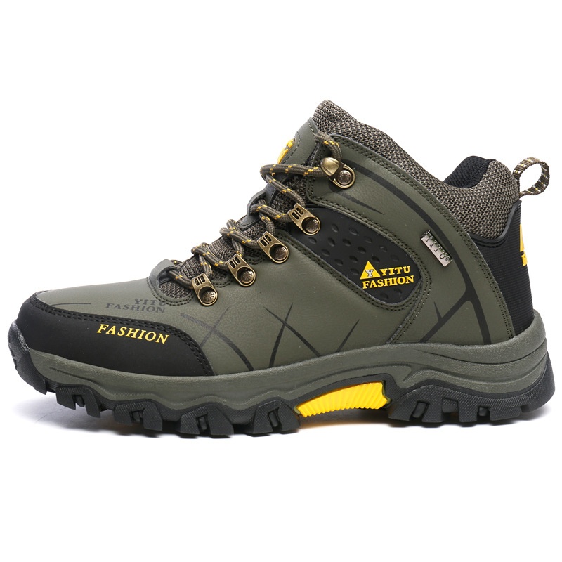 ShoeGlobe 2024 New Hiking For Men, Autumn Outdoor Shoes, Non-Slip, Wear-Resistant, Thick-Soled, Waterproof Travel Shoes_voghion.com