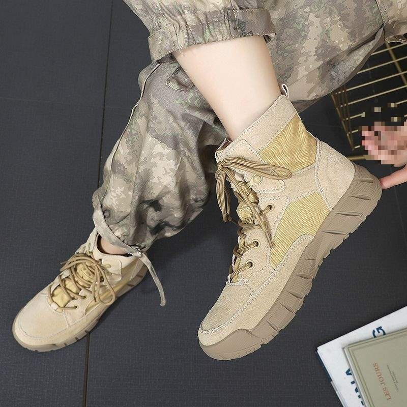 ShoeGlobe ShoeGlobe Original Scarpe da trekking da donna, Scarpe da trekking impermeabili antiscivolo, Scarponi da lavoro nel deserto, Stivali Martin da uomo_voghion.com