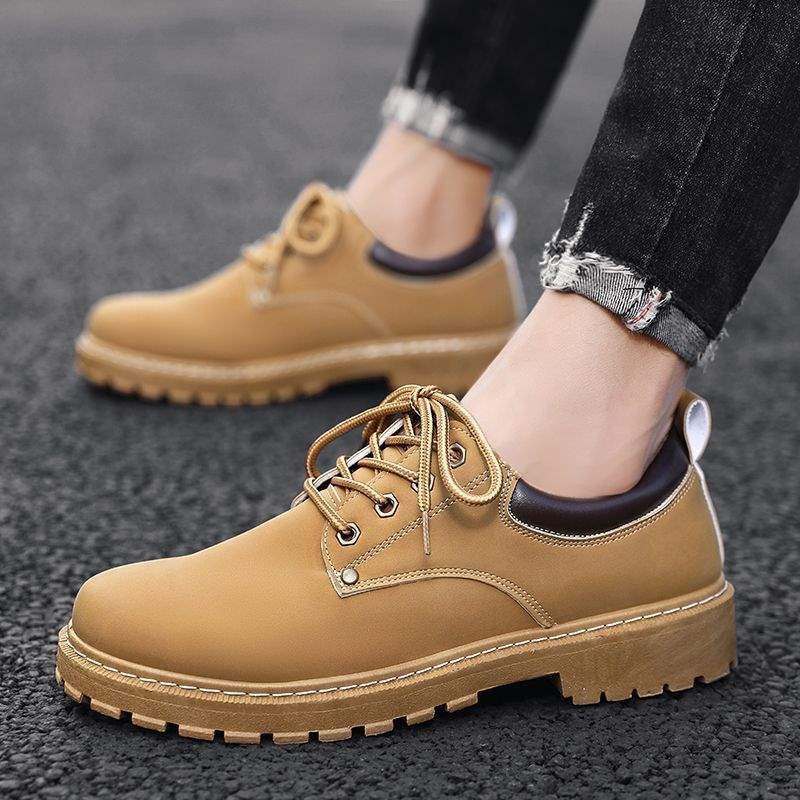 ShoeGlobe Autumn Breathable Site Sports Work Safety Men's Non-Slip Casual Neat Hiking Trendy Shoes_voghion.com