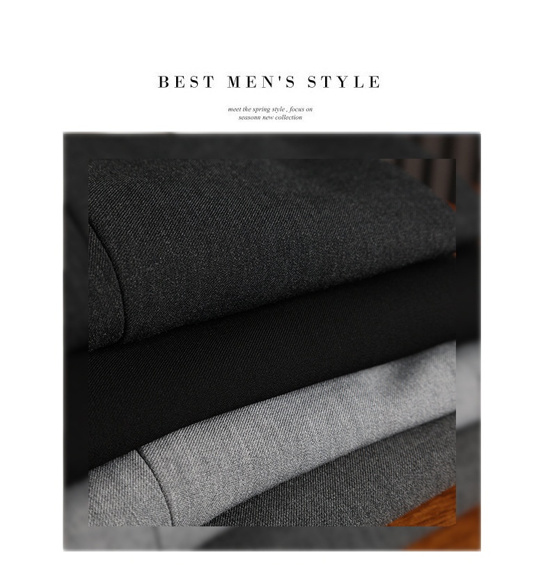 boy Spring New Men's Set Korean Style Slim Fit Fashion Wedding Groomsmen Business Professional Formal Suit_voghion.com