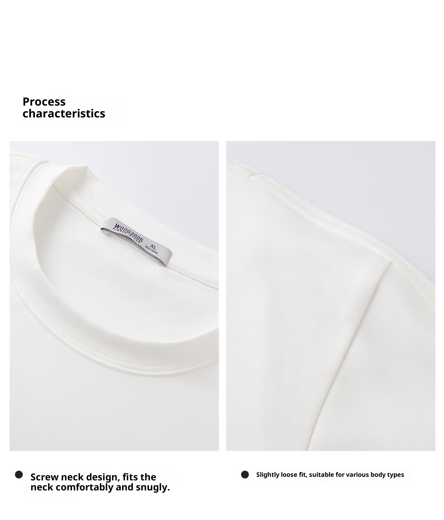 Herren-Langarmshirt aus 310 g gekämmter, hautfreundlicher, weißer, dicker Baumwolle (Frühling/Herbst 2025), einfarbig_voghion.com