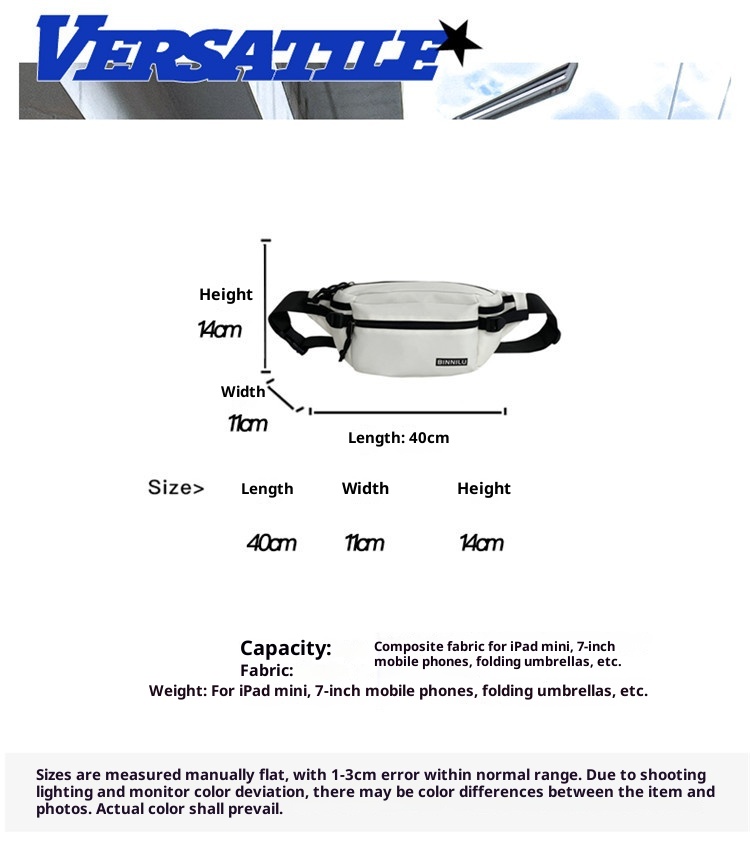 001 Nuova borsa a tracolla semplice, casual, alla moda, sportiva, per studenti, versatile, a tracolla per donna, per telefono da uomo, marsupio_voghion.com