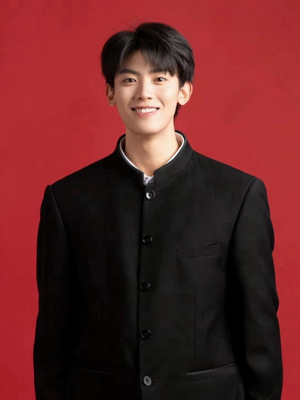 boy New Chinese Style Zhongshan Engagement Certificate Men's Casual Suit Handsome High-end Stand Collar Jacket_voghion.com