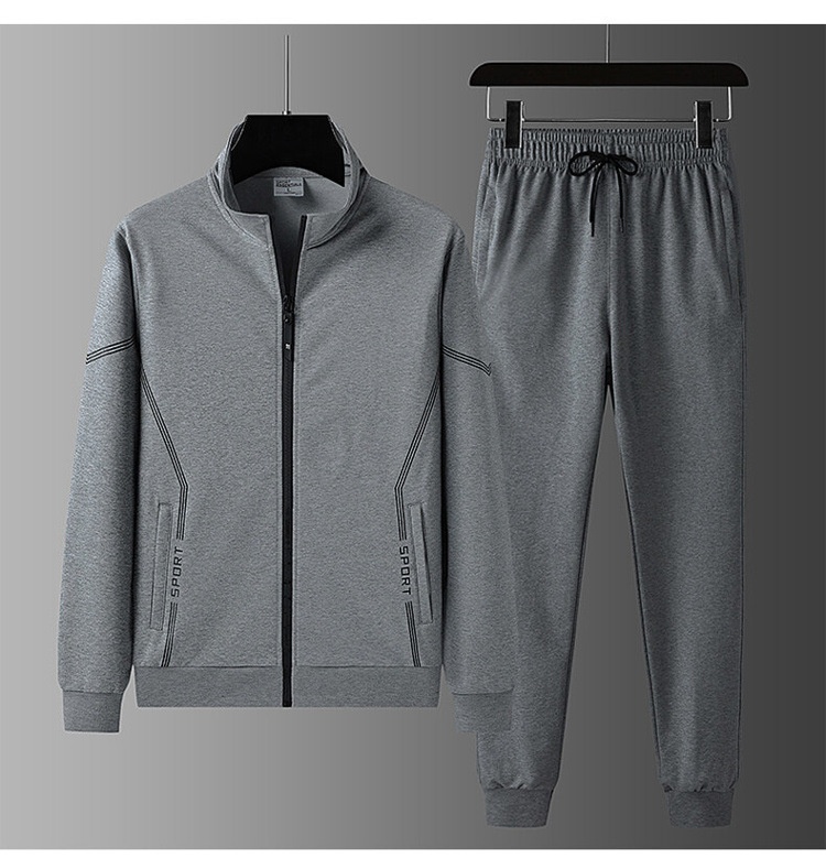 001 Men's Suit Trendy Korean Style Jacket 2023 Spring And Autumn Youth Running Casual Sportswear Two-Piece Set_voghion.com