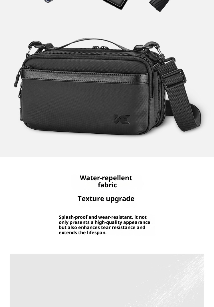 001 Nuevo bolso bandolera pequeño para hombre, elegante y moderno, ideal para viajes de negocios. Gran capacidad._voghion.com