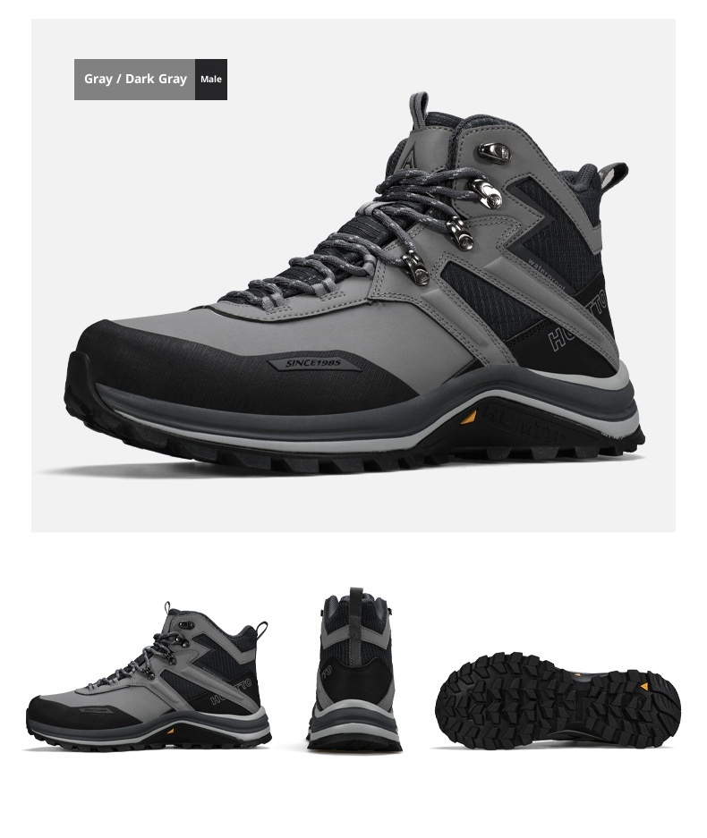 ShoeGlobe Hantu Waterproof Men's New Outdoor Non-Slip Shock Absorption Sports Rainproof Wear-Resistant Hiking Mountaineering_voghion.com