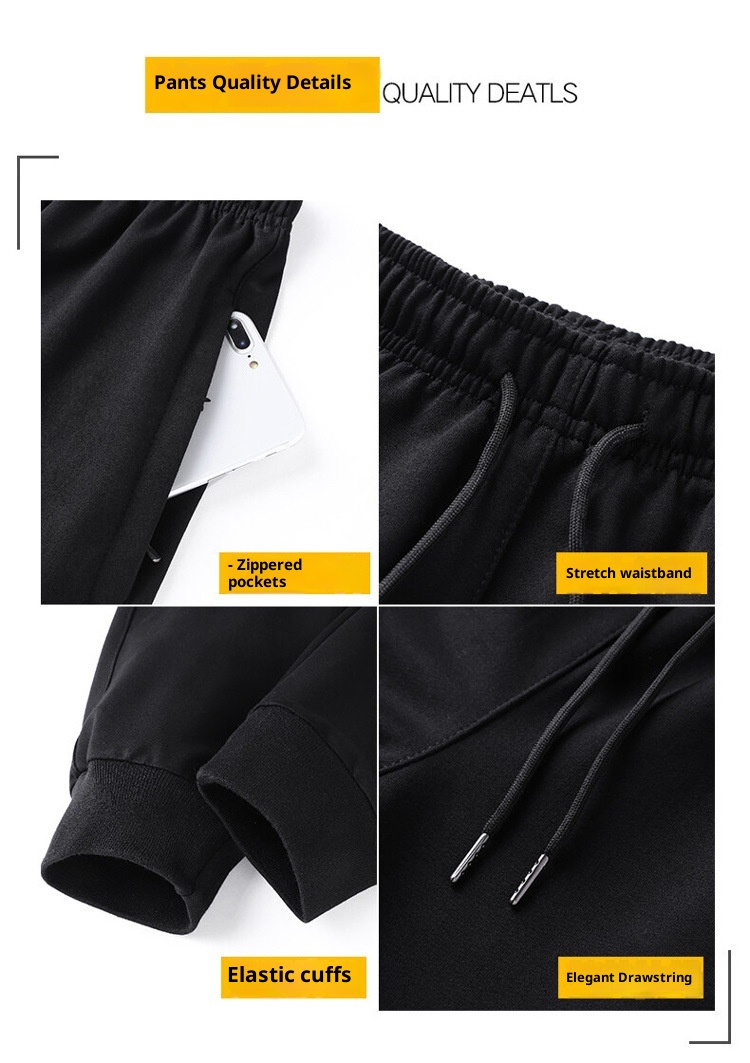 001 Men's Suit Trendy Korean Style Jacket 2023 Spring And Autumn Youth Running Casual Sportswear Two-Piece Set_voghion.com