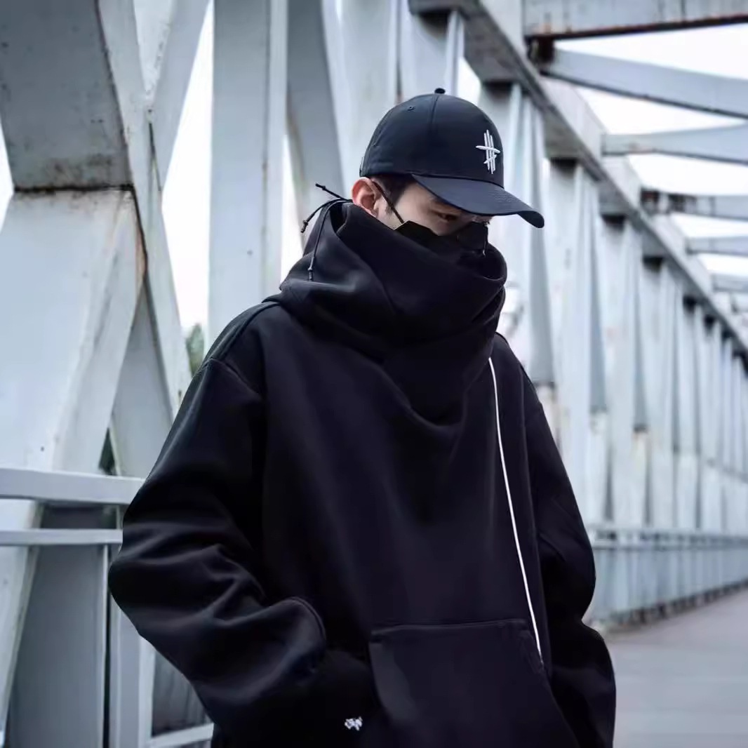 boy Boy Boy 2024 New Brand Neck Sweatshirt For Men Spring And Autumn Thickened Hooded American Style Ins High Street Top Jacket_voghion.com