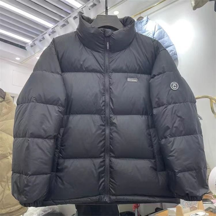 ChicShe 2025 New Down Jacket For Women, Short Stand Collar, White Duck Down, Thickened, Unisex Couple Puffer Jacket, Winter Coat_voghion.com
