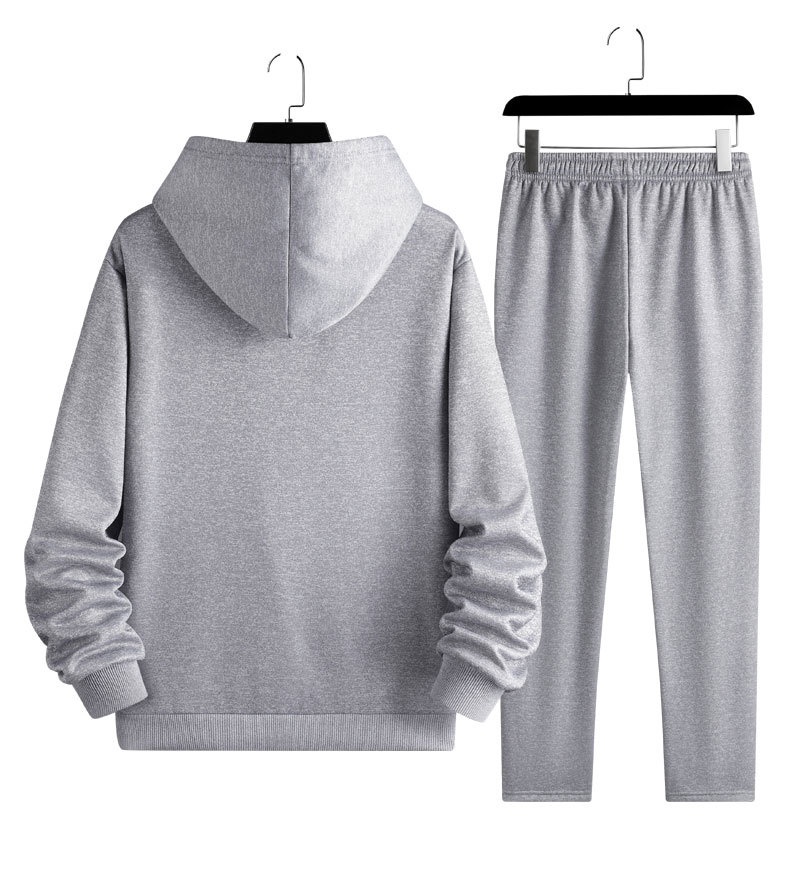 001 2025 New Spring And Autumn Sports Suit Men's Pullover Two-Piece Sweatshirt Casual Versatile_voghion.com