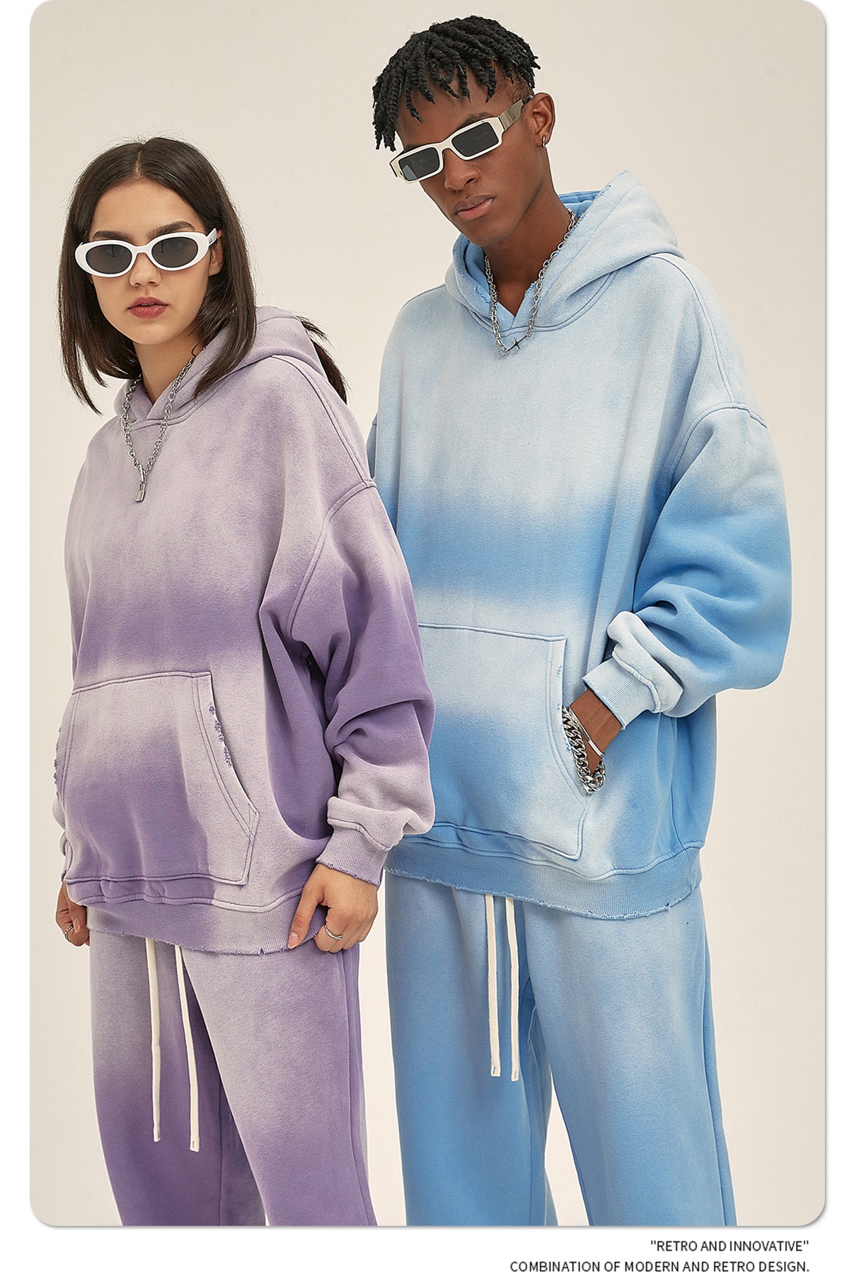 Abbigliamento da uomo ARTIE | Autunno Inverno 2025 Nuovo Colore Solido Foderato in Pile Ispessito 360g Tinto a Spruzzo Vintage Con Cappuccio_voghion.com