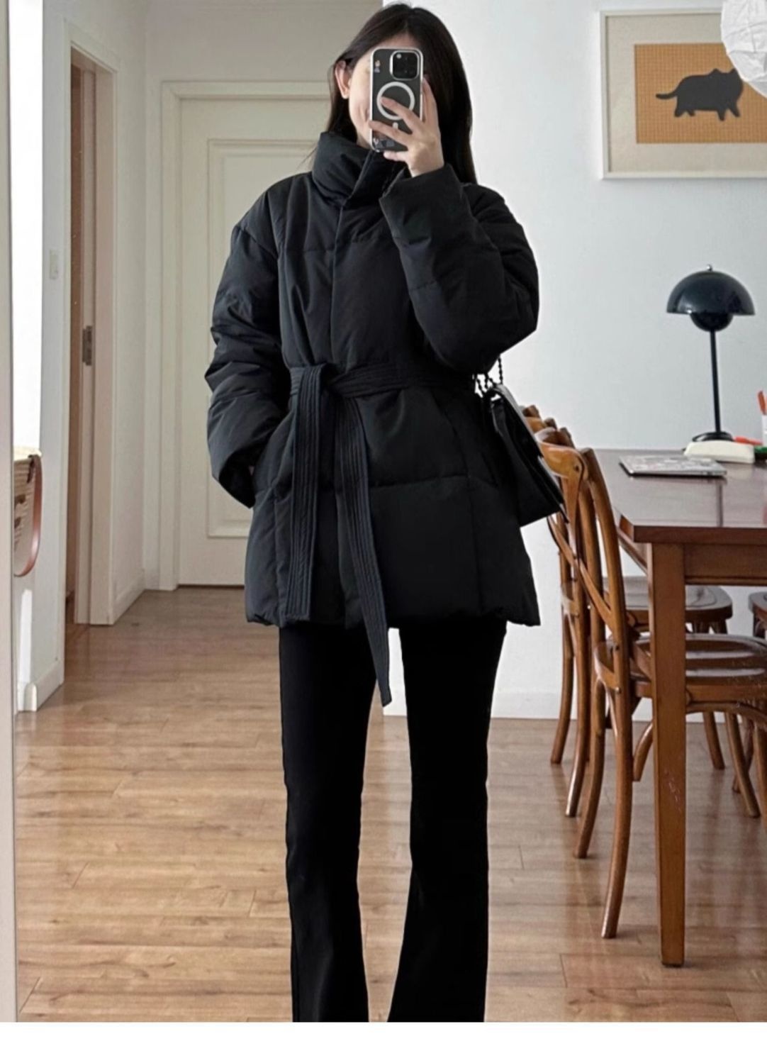 ChicShe Waist-Cinching Down Jacket For Women, Short Style, 2025 Winter New Thickened White Duck Down, Petite Slimming Elegant_voghion.com