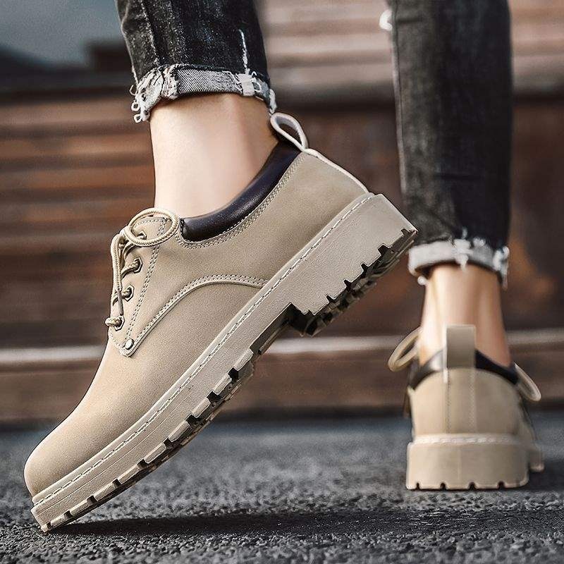 ShoeGlobe Autumn Breathable Site Sports Work Safety Men's Non-Slip Casual Neat Hiking Trendy Shoes_voghion.com