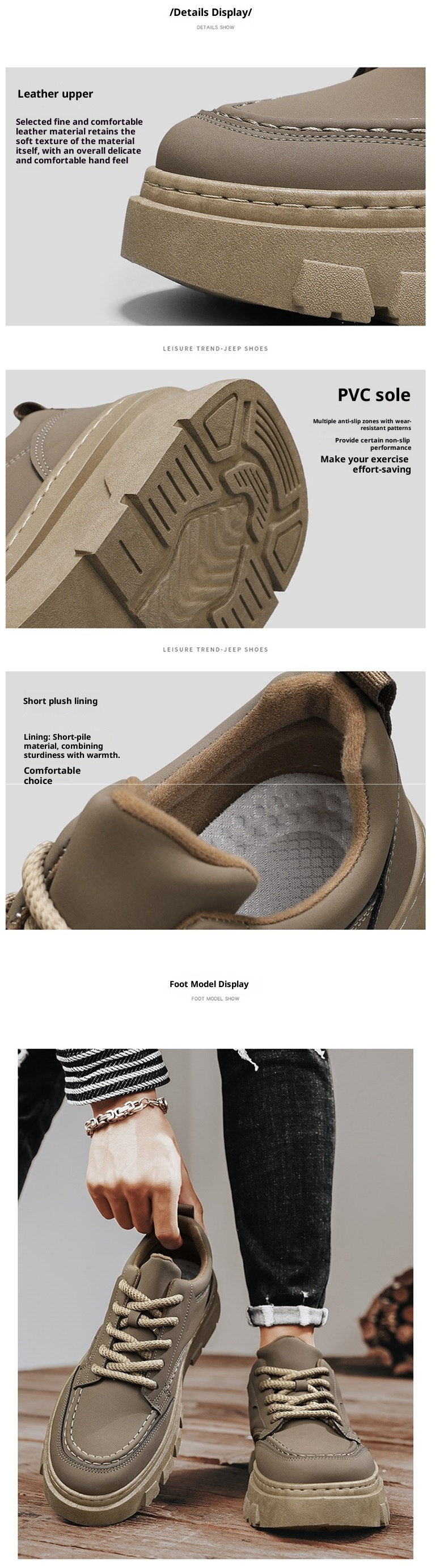 ShoeGlobe Herbst Wasserdichte, rutschfeste und abriebfeste Arbeitsschuhe für Herren, Freizeitschuhe mit dicker Sohle, Wanderschuhe, Martin-Stiefel_voghion.com