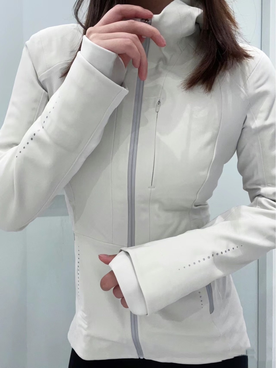 ActiveGo ActiveGo Winter LU Waterproof CrossChil Hooded Soft Shell Sports Jacket Fleece Lined Windbreaker With Reflective Night Vision_voghion.com