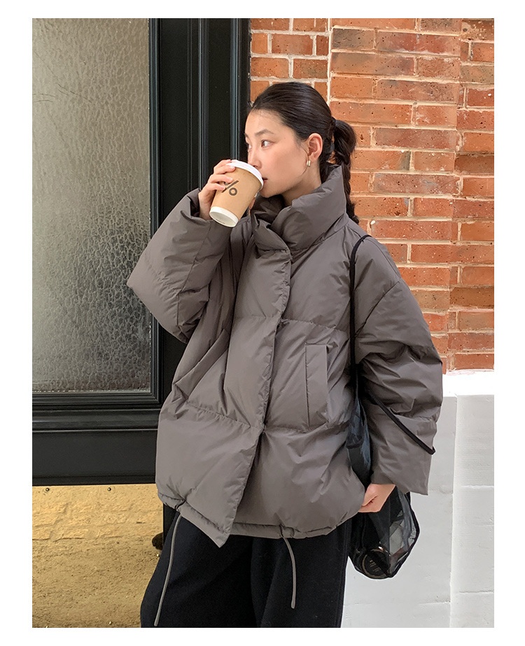 ChicShe Mulan Drawstring Hem Loose Jacket 2025 Thirteen Lines Winter New Warm White Duck Down Coat 51373_voghion.com