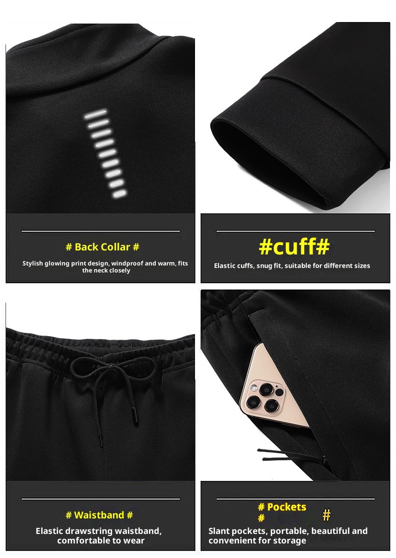 001 Men's Sweashir Spring And Auumn Trendy Plus Size Oversized Sand Collar Cardigan Two-Piece Spors Casual Ouerwear_voghion.com