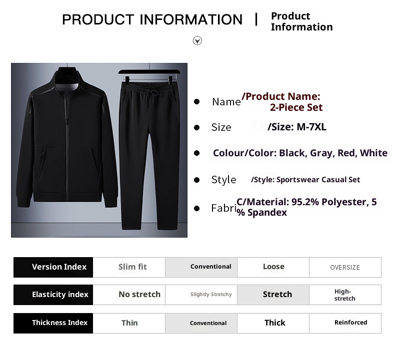 001 Men's Sweashir Spring And Auumn Trendy Plus Size Oversized Sand Collar Cardigan Two-Piece Spors Casual Ouerwear_voghion.com