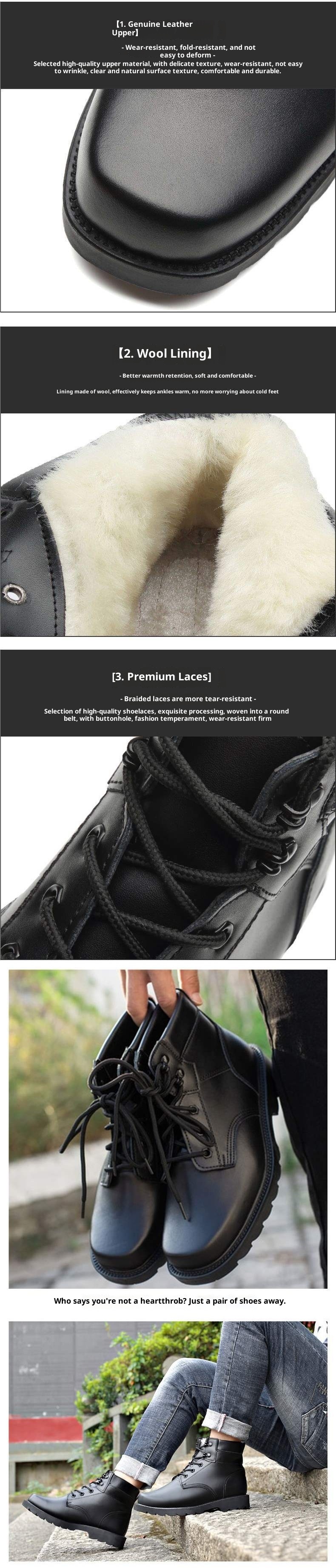 ShoeGlobe Outdoor High-Top Militärtrainings-Taktik-Wanderschuhe Martin Herren Sommer Arbeitsschuhe Warme Woll-Schneestiefel Damen_voghion.com