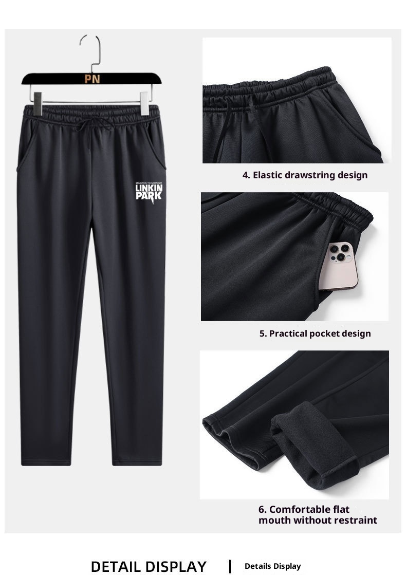 001 2025 New Spring And Autumn Sports Suit Men's Pullover Two-Piece Sweatshirt Casual Versatile_voghion.com