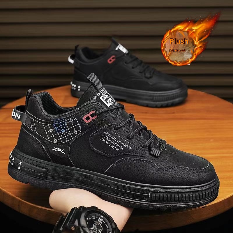 ShoeGlobe Spring Workwear Martin Boots Men's Waterproof Non-Slip Wear-Resistant Construction Site Sports Hiking Office Work Safety_voghion.com