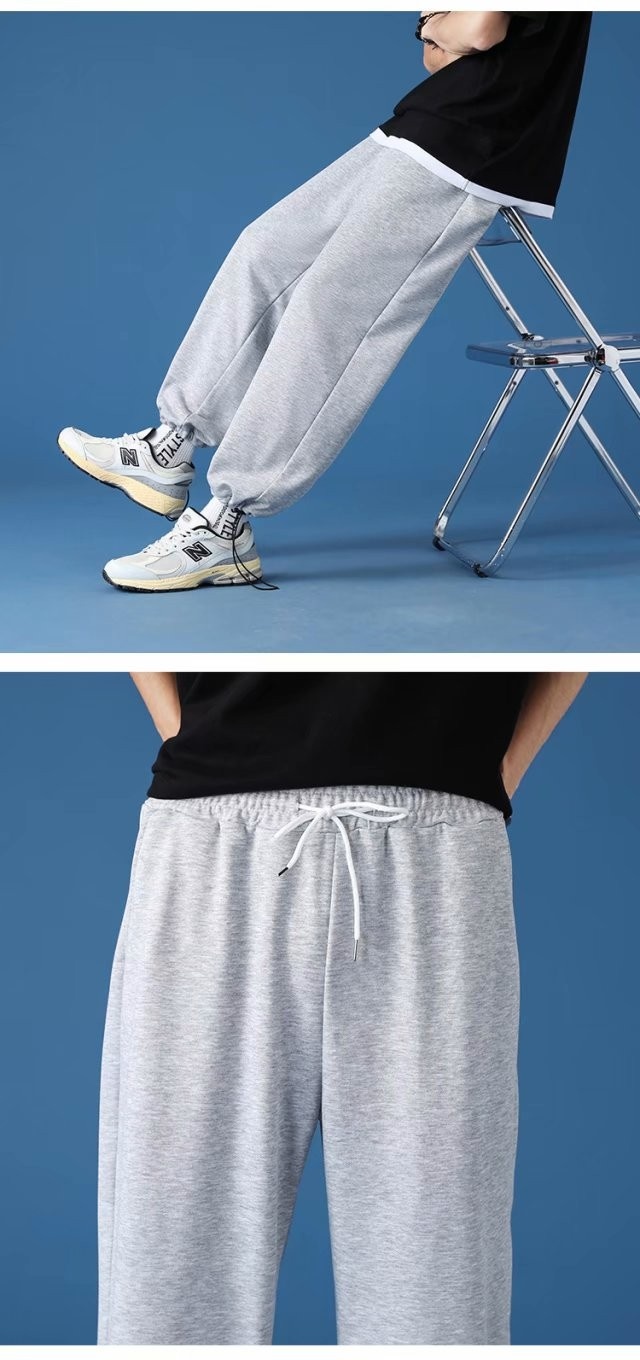 001 Herbstlicher zweiteiliger Herren-Windbreaker, lässiger Sportanzug mit lockerer Passform_voghion.com