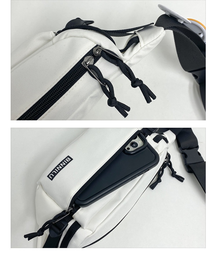 001 Nuova borsa a tracolla semplice, casual, alla moda, sportiva, per studenti, versatile, a tracolla per donna, per telefono da uomo, marsupio_voghion.com