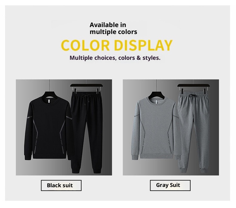 001 Men's Suit Trendy Korean Style Jacket 2023 Spring And Autumn Youth Running Casual Sportswear Two-Piece Set_voghion.com