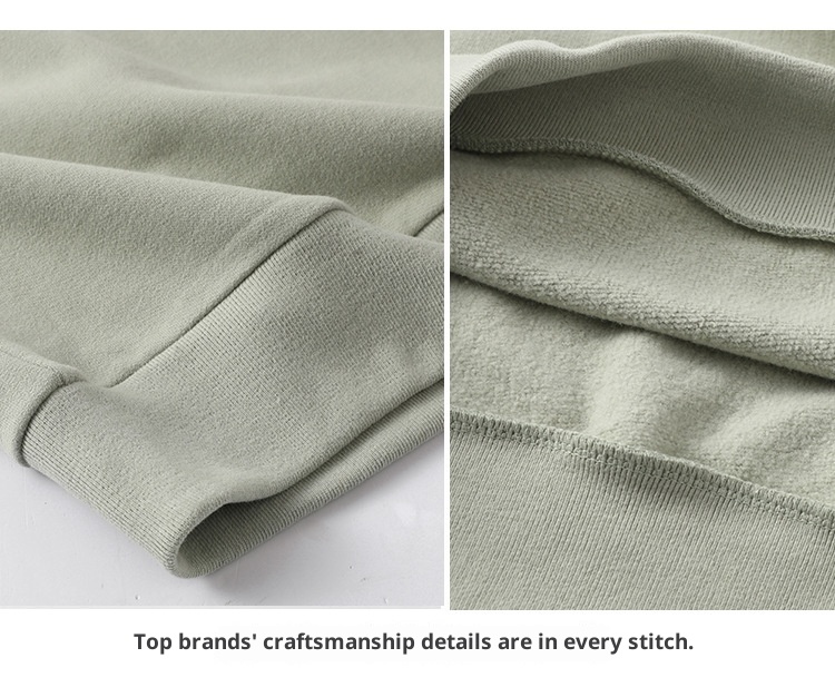 Boy Herren-Sweatshirt in Übergröße, lockere Passform, überschnittene Schultern, lange Ärmel, Rundhalsausschnitt, einfarbig, aus reiner Baumwolle, lockere Passform, Oversize-Schnitt, Rundhalsausschnitt, einfarbig._voghion.com