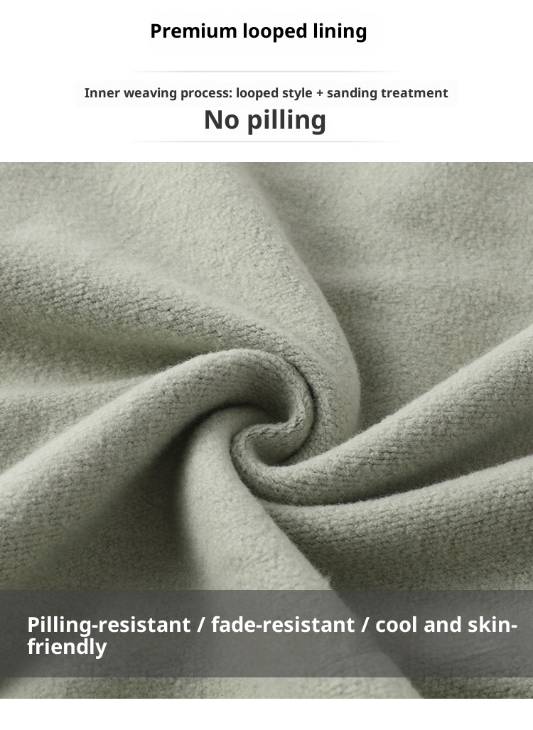 Boy Herren-Sweatshirt in Übergröße, lockere Passform, überschnittene Schultern, lange Ärmel, Rundhalsausschnitt, einfarbig, aus reiner Baumwolle, lockere Passform, Oversize-Schnitt, Rundhalsausschnitt, einfarbig._voghion.com