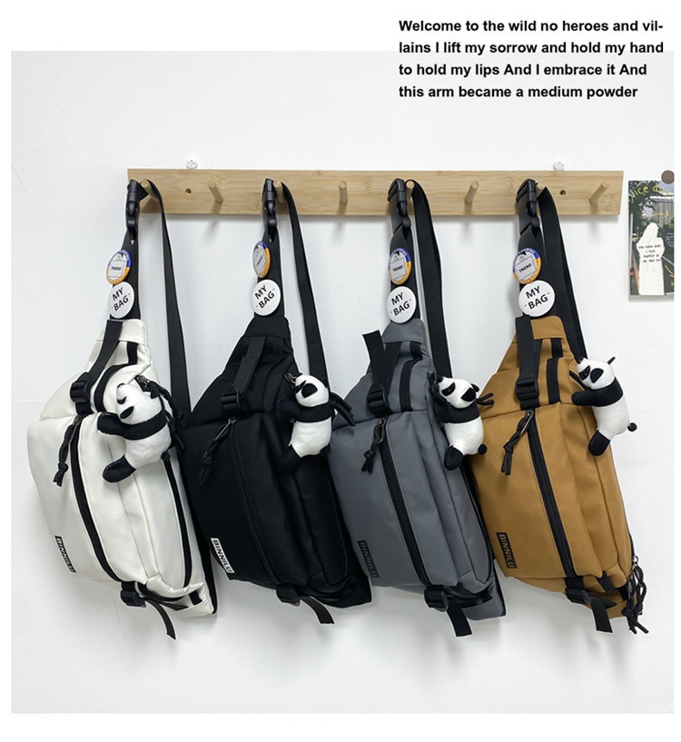 001 Nuova borsa a tracolla semplice, casual, alla moda, sportiva, per studenti, versatile, a tracolla per donna, per telefono da uomo, marsupio_voghion.com