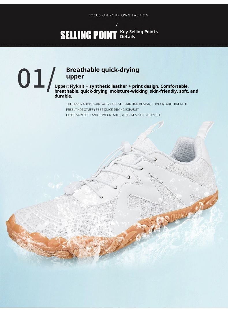 ShoeGlobe Hiking Cross-Border Spring Five-Toe Trekking Outdoor Waterproof Climbing For Men And Women Sports Shoes Trail Running_voghion.com