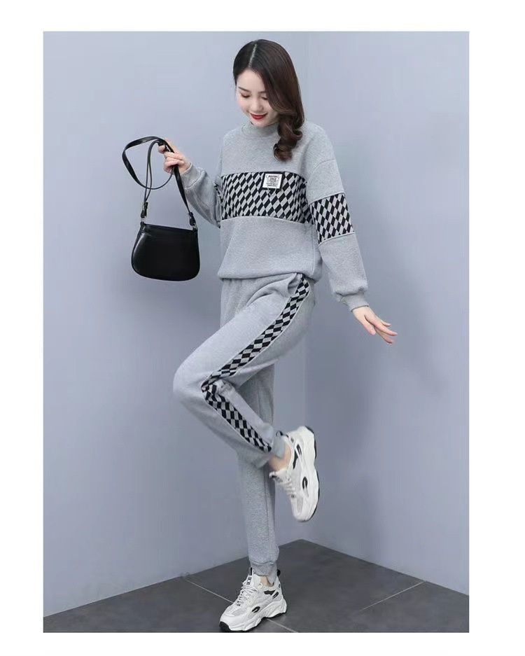 001 2023 Autumn Winter New Fashionable Two-Piece Set For Plus Size Women, Casual Sports Suit Trendy_voghion.com
