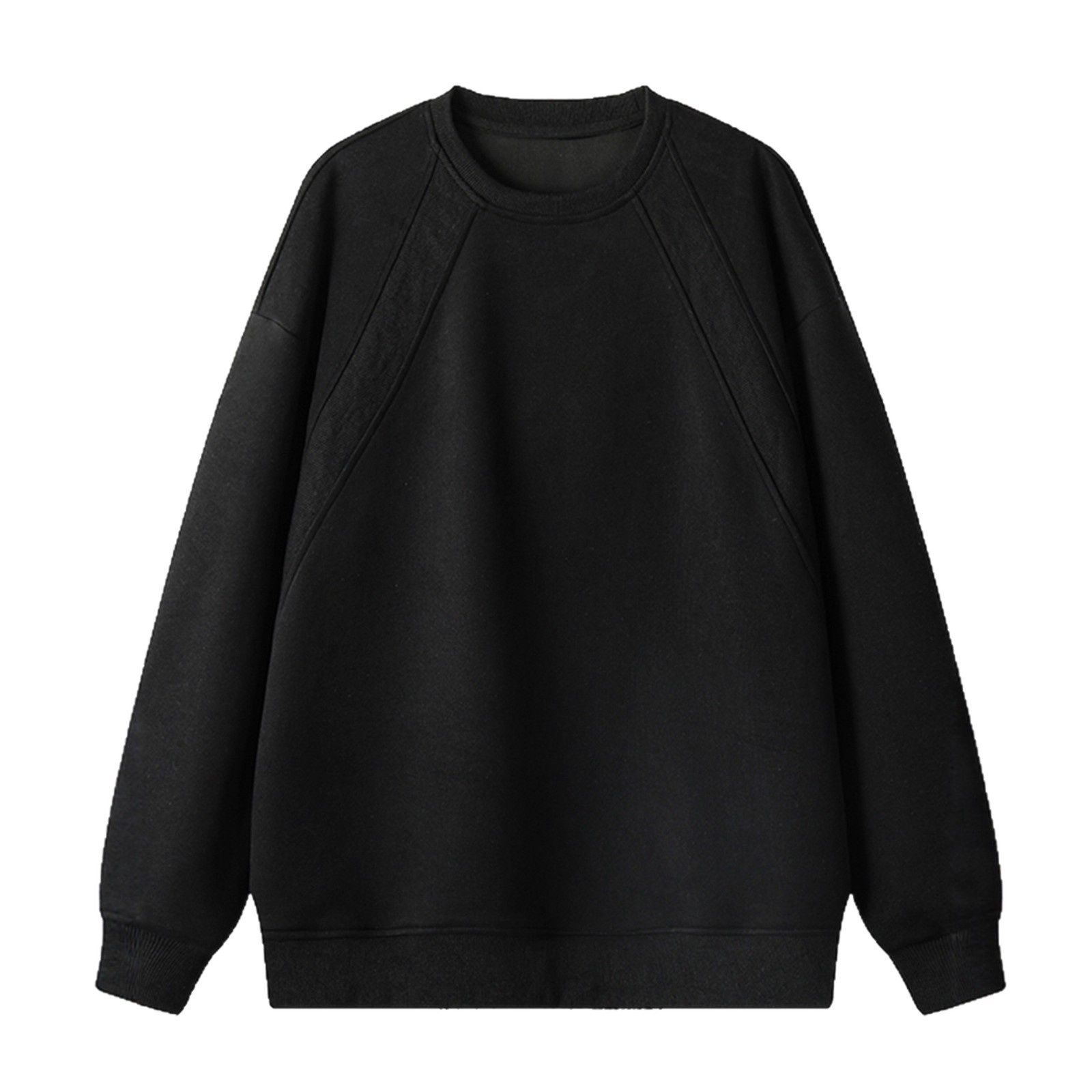 Sweat-shirt ample et épais pour homme, style américain, col rond, coupe classique tendance, idéal pour le printemps et l'automne._voghion.com