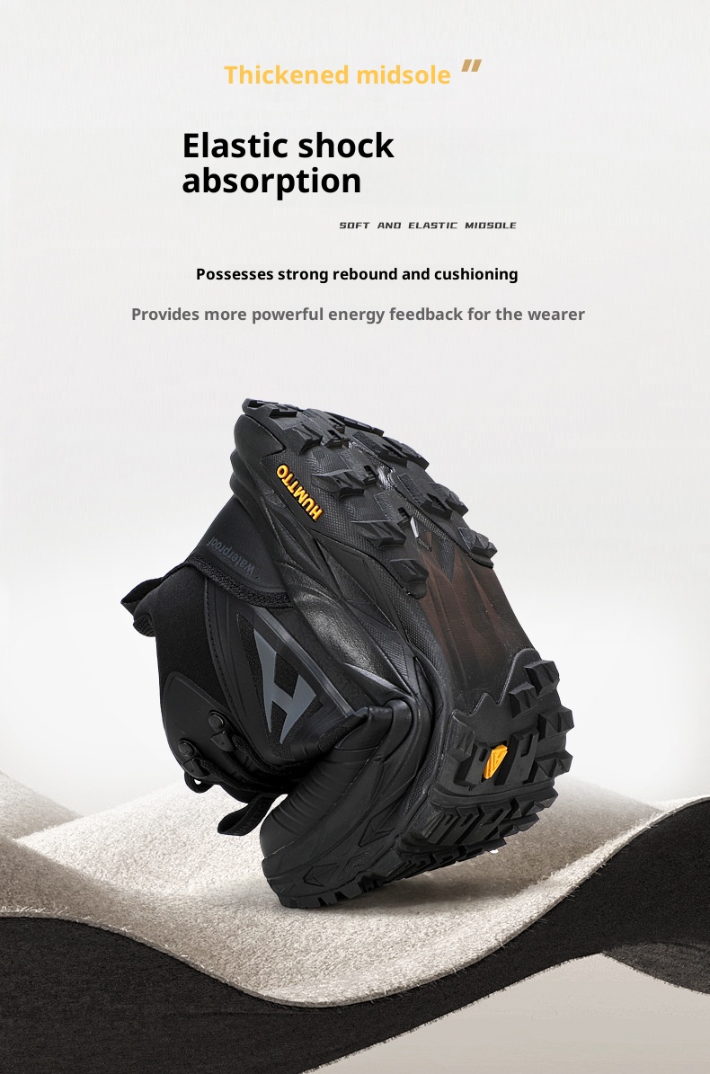 ShoeGlobe Hantu Regenstiefel für Herren, leichte, atmungsaktive, rutschfeste, abriebfeste und wasserdichte Herbstschuhe mit dicker Sohle für den Außenbereich_voghion.com