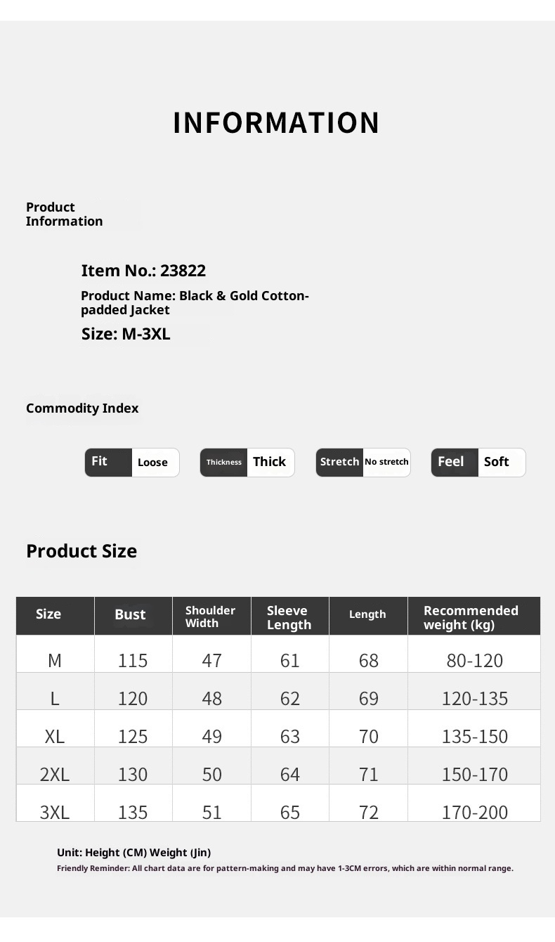 ChicShe Hochwertige schwarze Goldjacke für Damen, kurzer Stil, koreanische Version 2025, Kapuze, dickes Winter-Paar-Outfit_voghion.com