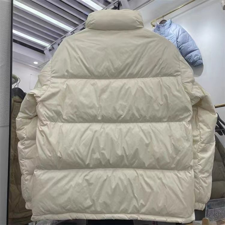 ChicShe 2025 New Down Jacket For Women, Short Stand Collar, White Duck Down, Thickened, Unisex Couple Puffer Jacket, Winter Coat_voghion.com