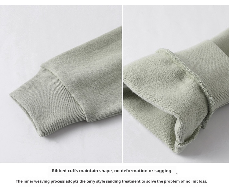 Boy Herren-Sweatshirt in Übergröße, lockere Passform, überschnittene Schultern, lange Ärmel, Rundhalsausschnitt, einfarbig, aus reiner Baumwolle, lockere Passform, Oversize-Schnitt, Rundhalsausschnitt, einfarbig._voghion.com