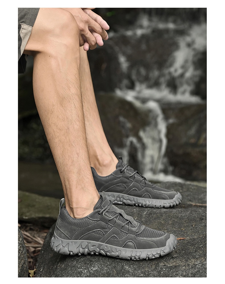 ShoeGlobe Same Style New Spring Summer Mesh Soft Sole Hollow Breathable Non-Slip Casual Outdoor Hiking Sports Men's Shoes_voghion.com