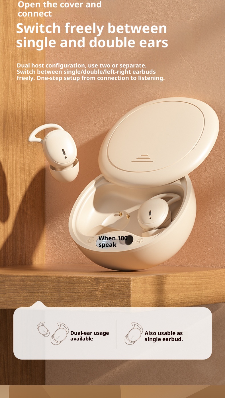 3c M73 Cross-Border Hot-Selling Wireless Bluetooth In-Ear Mini Digital Display Long Battery Life Sleep Noise Cancelling_voghion.com