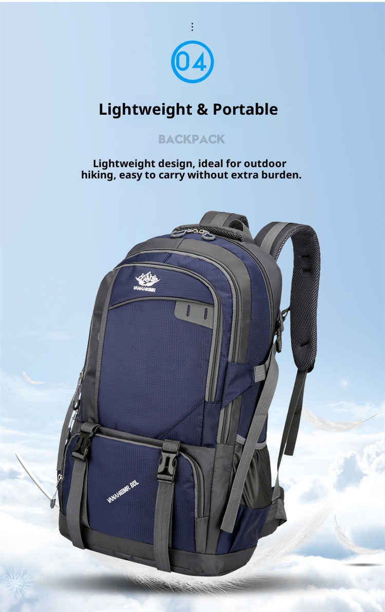 ActiveGo Sports Lare Capacity Water-Resistant Oxford Cloth Campin Backpack Men's Hikin Lon-Distance Travel Women's Luae_voghion.com