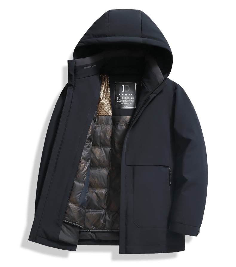 Giacca invernale da uomo con cappuccio staccabile, modello 2025, spessa, per uomo di mezza età_voghion.com