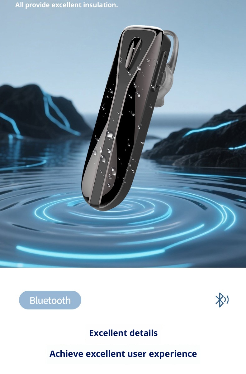 Écouteurs intra-auriculaires Bluetooth sans fil 3c Cross-Border M-C8 avec crochet d'oreille, longue autonomie, étanches, pour le sport et réduction de bruit (Huaqiangbei)_voghion.com