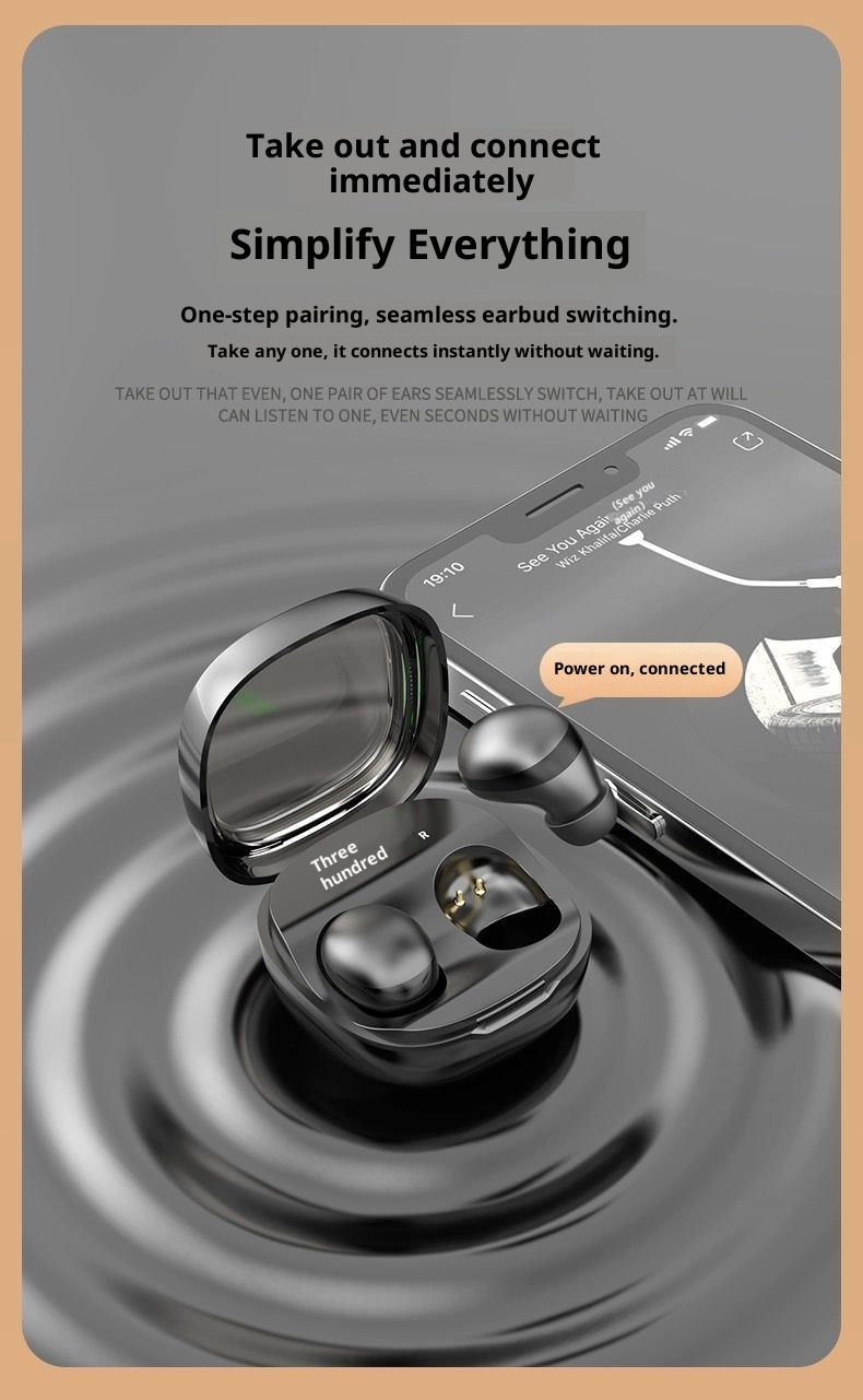 3c Sleep Bluetooth Earbuds True Wireless New Mini Ultra Small No Flashing Light Noise Cancelling In-Ear Unisex Earphones_voghion.com