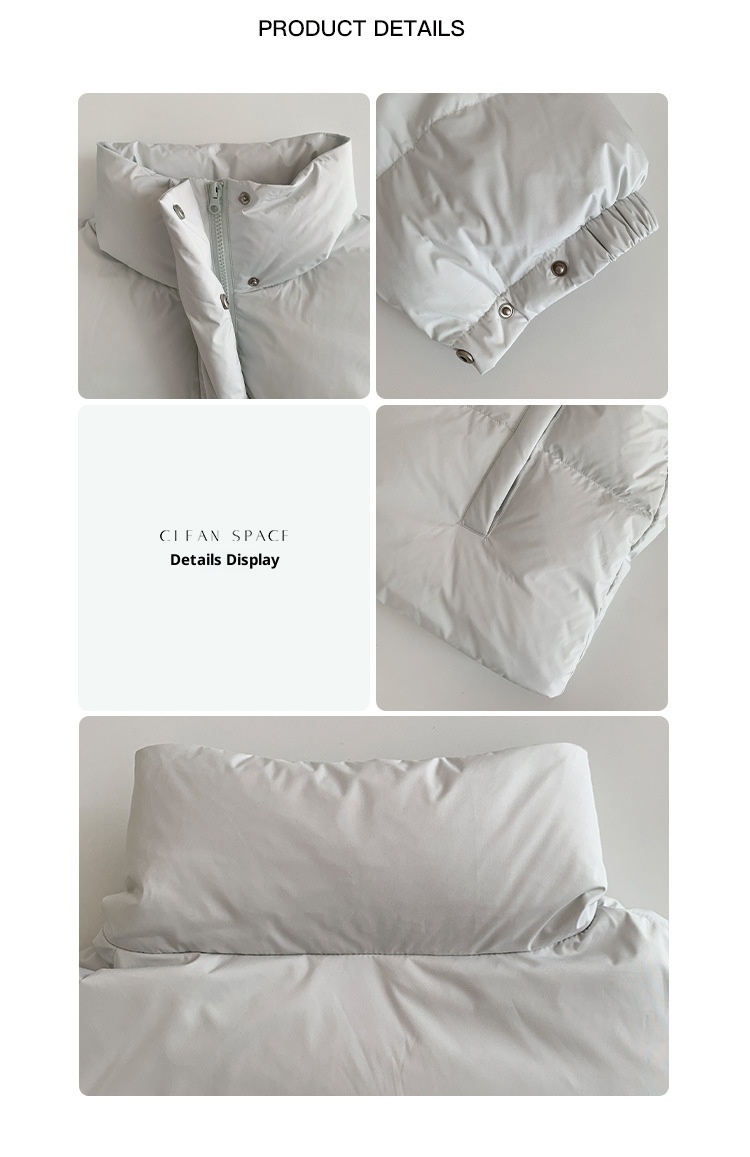 Chaqueta de plumón de pato blanca ChicShe Mulan Classic Bread 2025 Thirteen Lines Winter New 90 para mujer 202555980_voghion.com