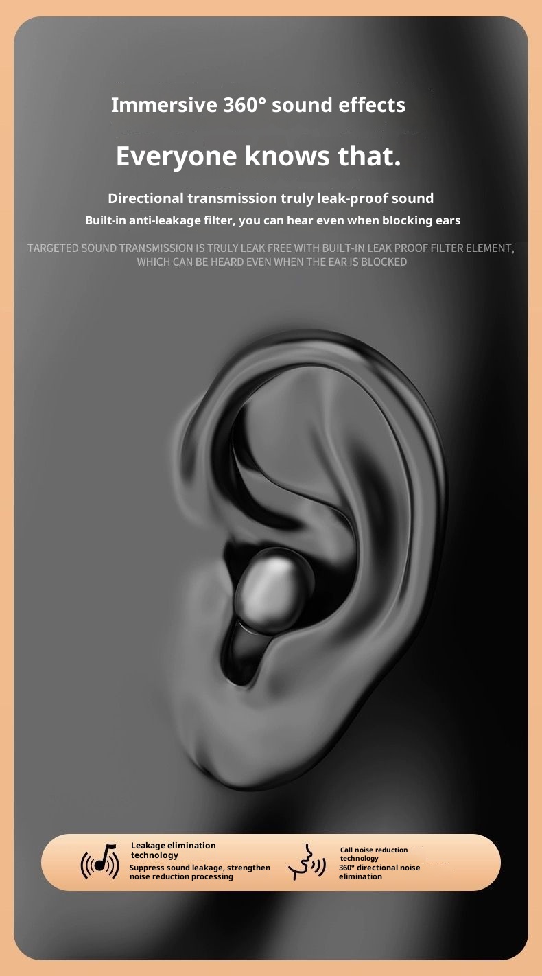 3c Sleep Bluetooth Earbuds True Wireless New Mini Ultra Small No Flashing Light Noise Cancelling In-Ear Unisex Earphones_voghion.com