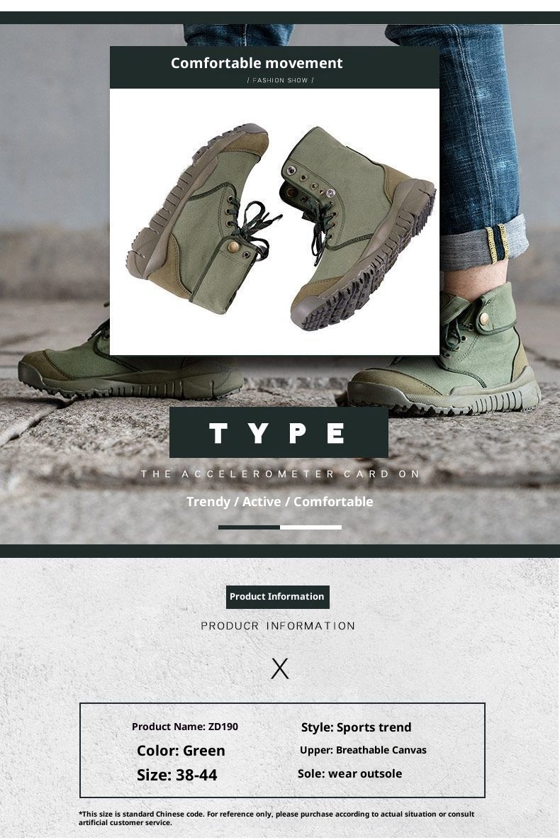 Chaussures montantes ShoeGlobe pour la randonnée en plein air, légères, en toile respirante, antidérapantes, résistantes à l'usure, imperméables et adaptées aux terrains désertiques et au trekking hors-piste._voghion.com