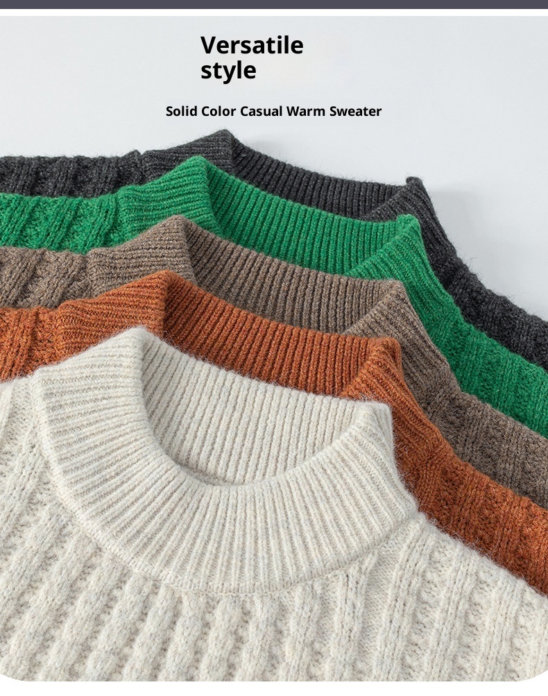 1 2025 Inverno Uomo Versione Coreana Largo Trendy Personalità Ins Maglione Lavorato a Maglia Base Ispessita Abbigliamento_voghion.com