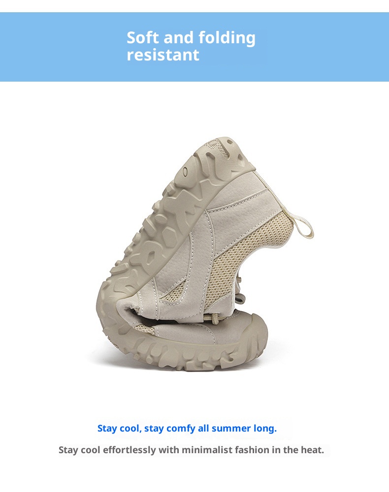 ShoeGlobe Same Style New Spring Summer Mesh Soft Sole Hollow Breathable Non-Slip Casual Outdoor Hiking Sports Men's Shoes_voghion.com