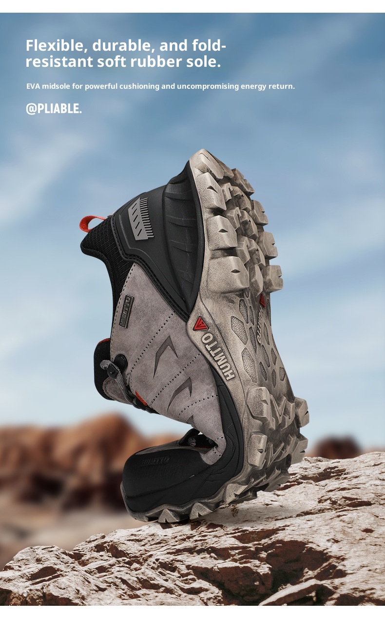 ShoeGlobe Hantu Hiking 2025 Spring New Outdoor Women's Non-Slip Foot Protection Grippy Cushioning Wear-Resistant Casual Trekking_voghion.com